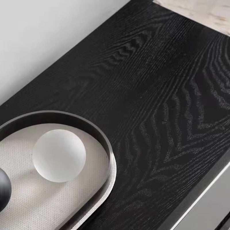 Solid Wood Extendable TV Cabinet with Sintered Stone Top Pandora-Style