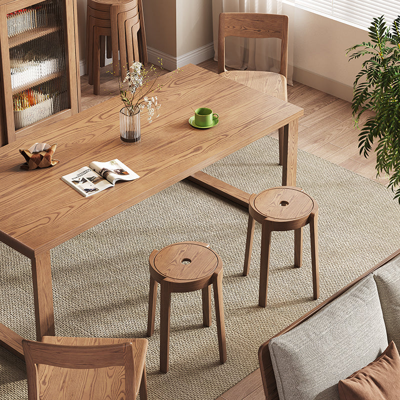 Pre Sale  Walnut-Stained Ash Wood Stool