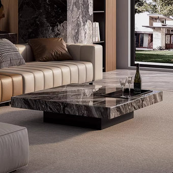 Coffee Table Venetian Brown Marble Finish