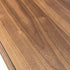 Walnut Grain TV Console with Drawers & Brushed Black Titanium Accents