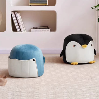 Black & White/Small Low Stool/Home/Animal/Shoe Stool