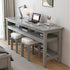 Gray Solid Wood Multi-Layer Desk/1.2M-1.4M