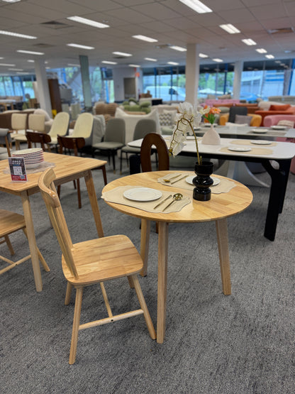 Natural Wood/Cross-Leg/Round Table