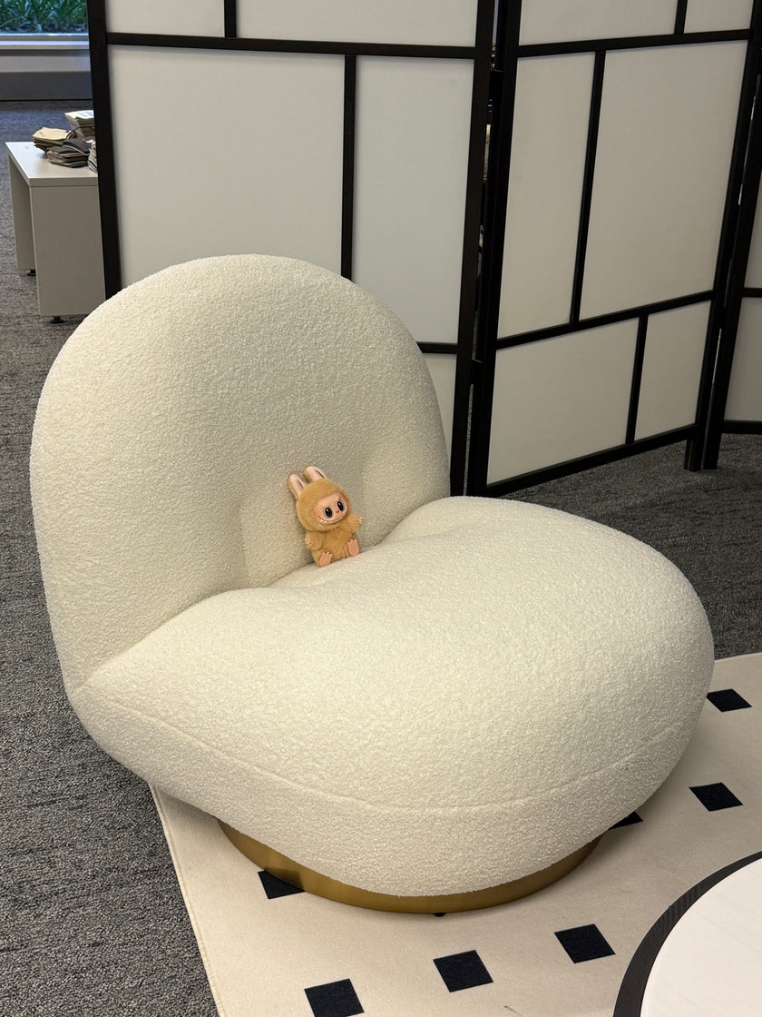 Modern White Swivel Sydney Chair