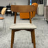 Walnut Gray PU Cushion Dining Chair