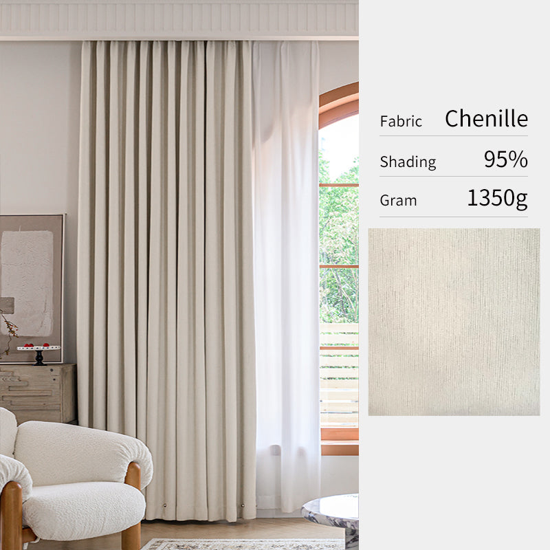 Double-Sided Chenille Curtains