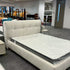Off White/Solid Wood/Bed/4-Grid/153/183