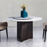 Microcrystalline Stone Table with Walnut Base 150
