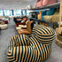 Stripe Shaped/Cotton/Lounge Chair/Large