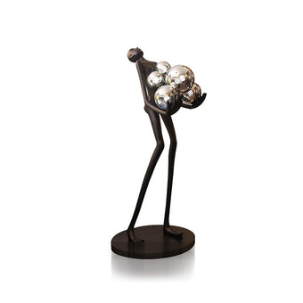 Silhouette Sphere Warm Glow Floor Lamp