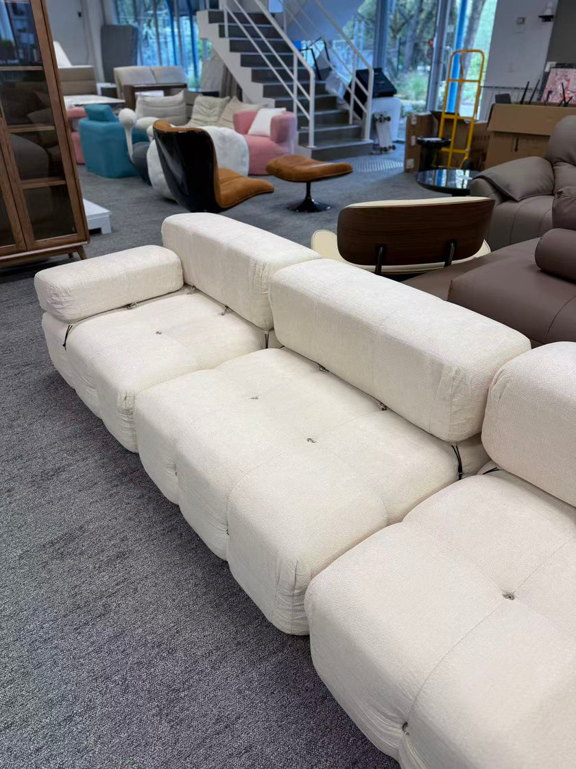 3-Seater Chenille Compression Fabric Sofa
