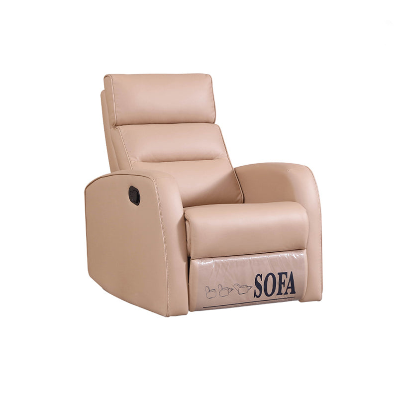 Cream Almond Manual Reclining Executive Lounge Chair