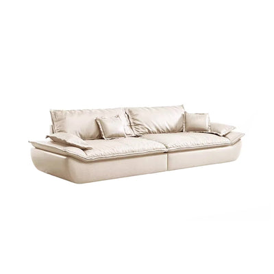 Off-White /Grey Matte Fabric Sailboat Sofa