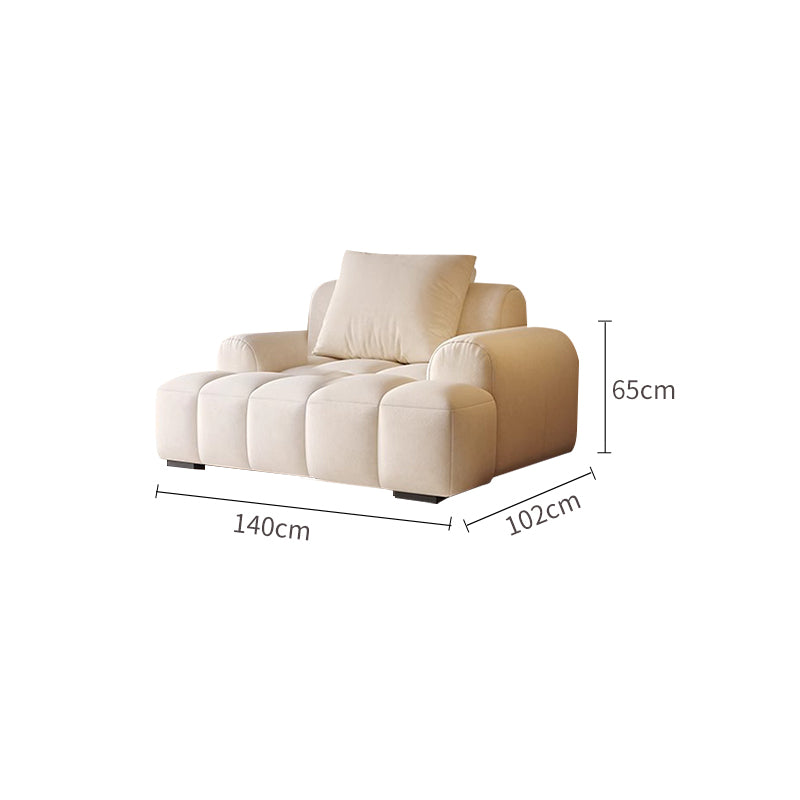 Suede Puff Sofa Two-seater Sofa