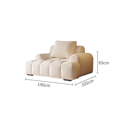 Suede Puff Sofa Two-seater Sofa