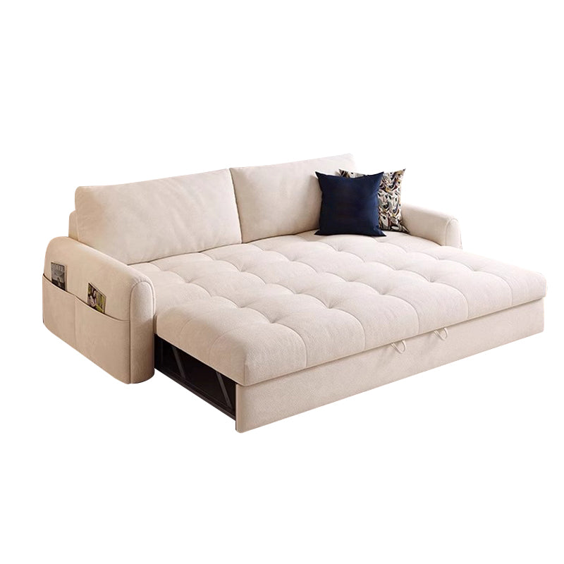Beige Suede Sofa Bed/180