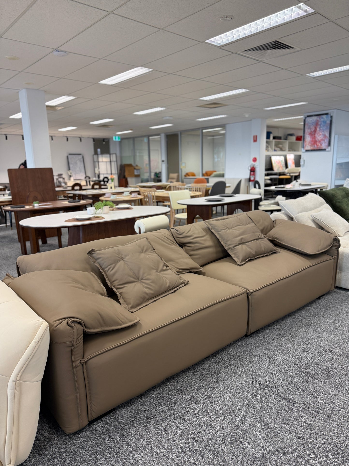 Genuine Leather Elephant Ear Sofa