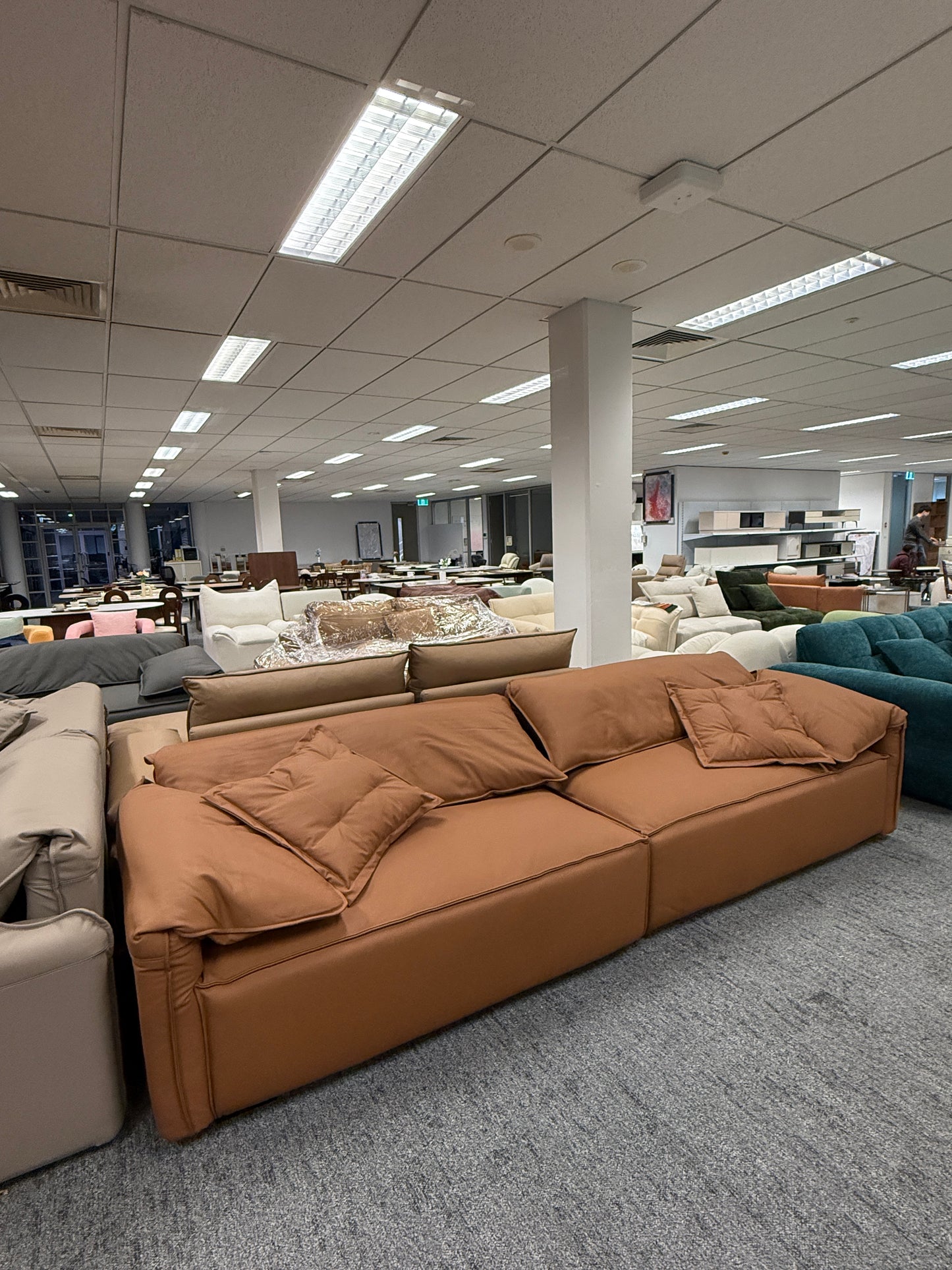 Genuine Leather Elephant Ear Sofa