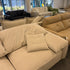 Light Beige Suede Fabric Elephant Ear Sofa
