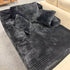 Black Corduroy Single Seater Sofa