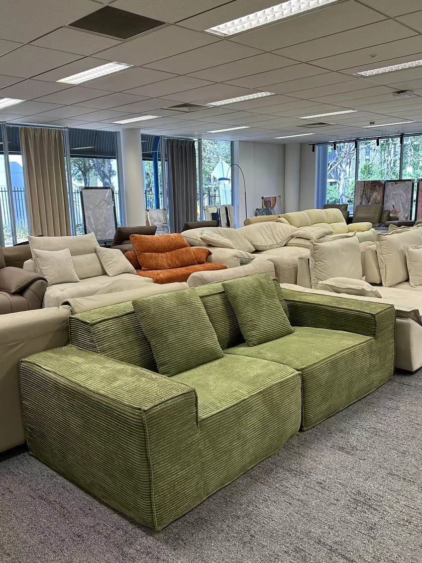 Modular Cube Two-Seater Compression Sofa