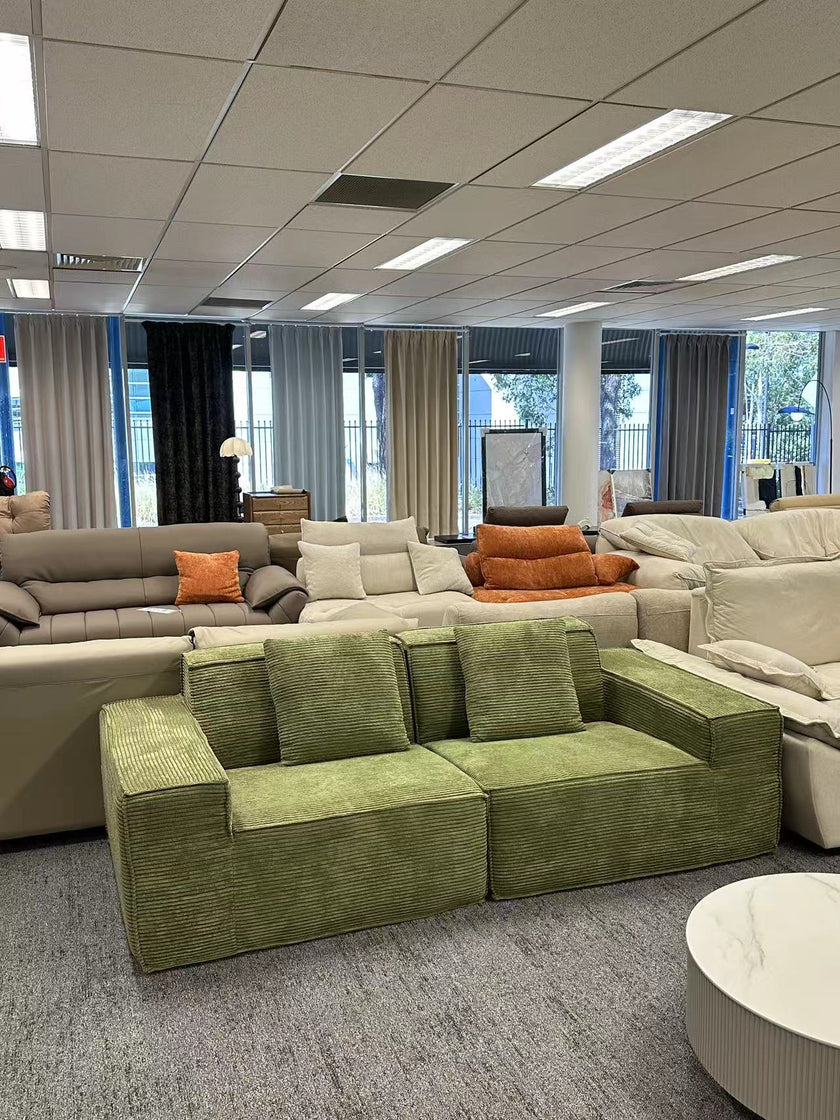 Modular Cube Two-Seater Compression Sofa