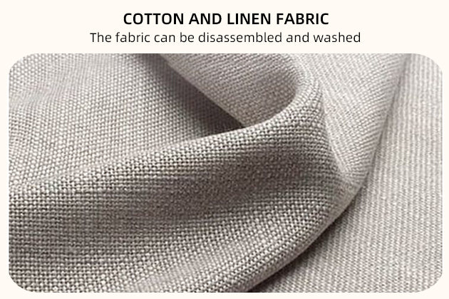Ash Wood Frame with Cotton-Linen Cushion