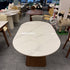 Rock Board Double End Round Dining Table