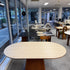 Rock Board Double End Round Dining Table