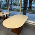 Rock Board Double End Round Dining Table