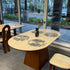 Rock Board Double End Round Dining Table
