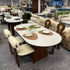 Rock Board Double End Round Dining Table