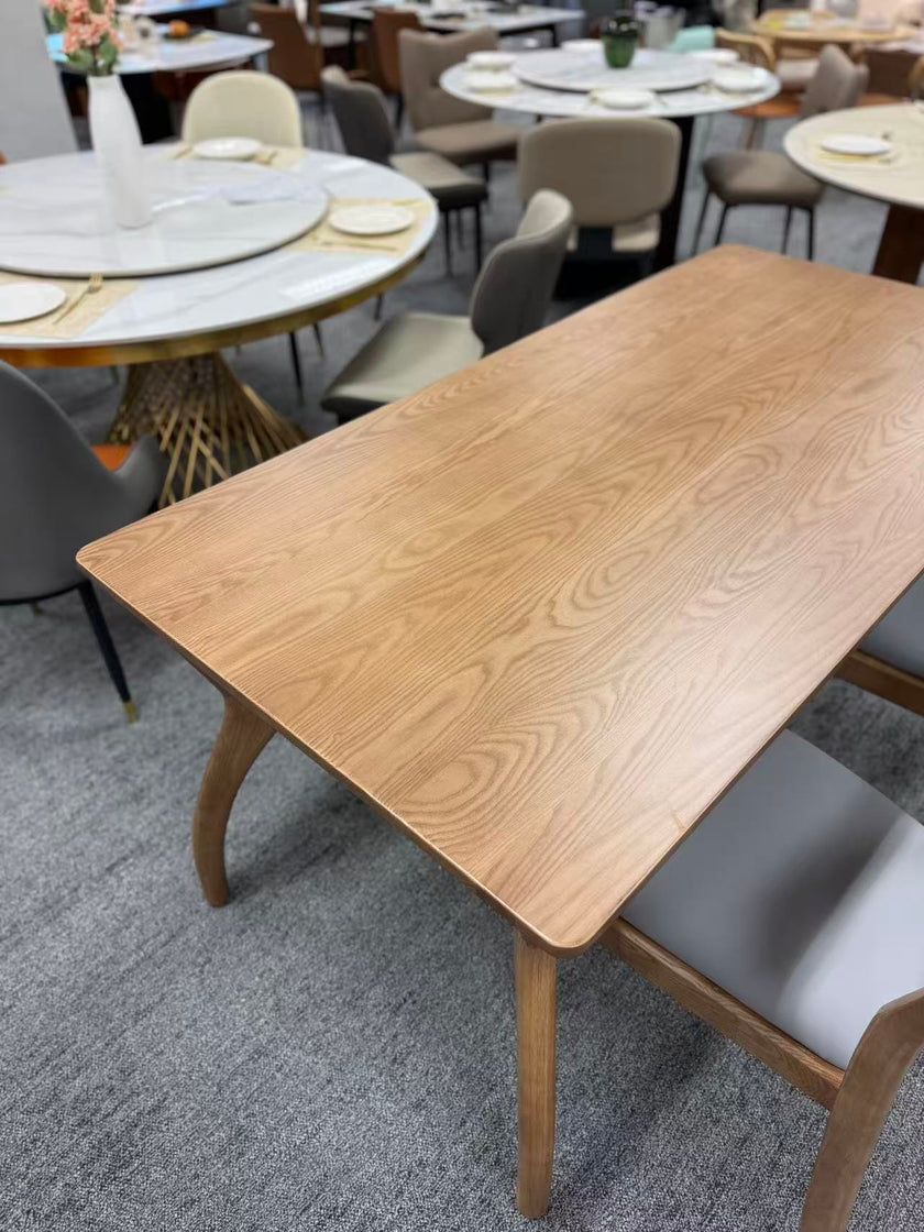 Pre Sale Walnut-stained Dining Table/ Ash Wood /160/180