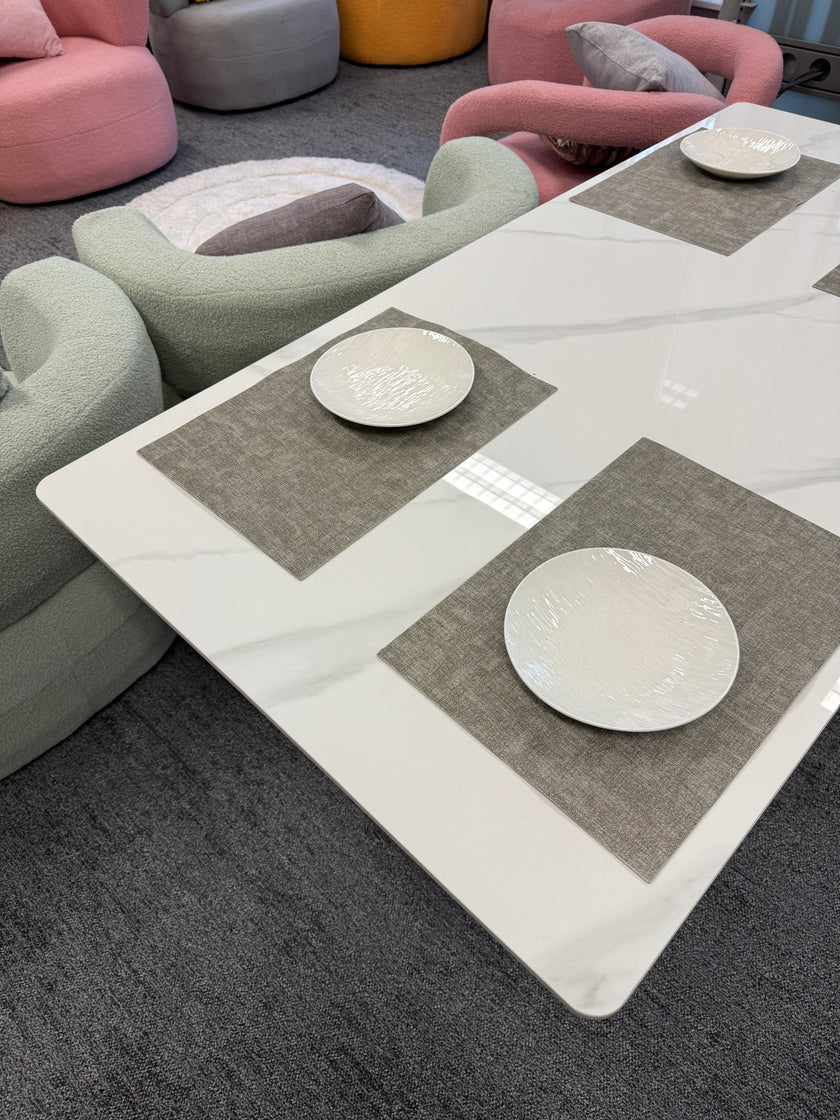 White Marble Dining Table