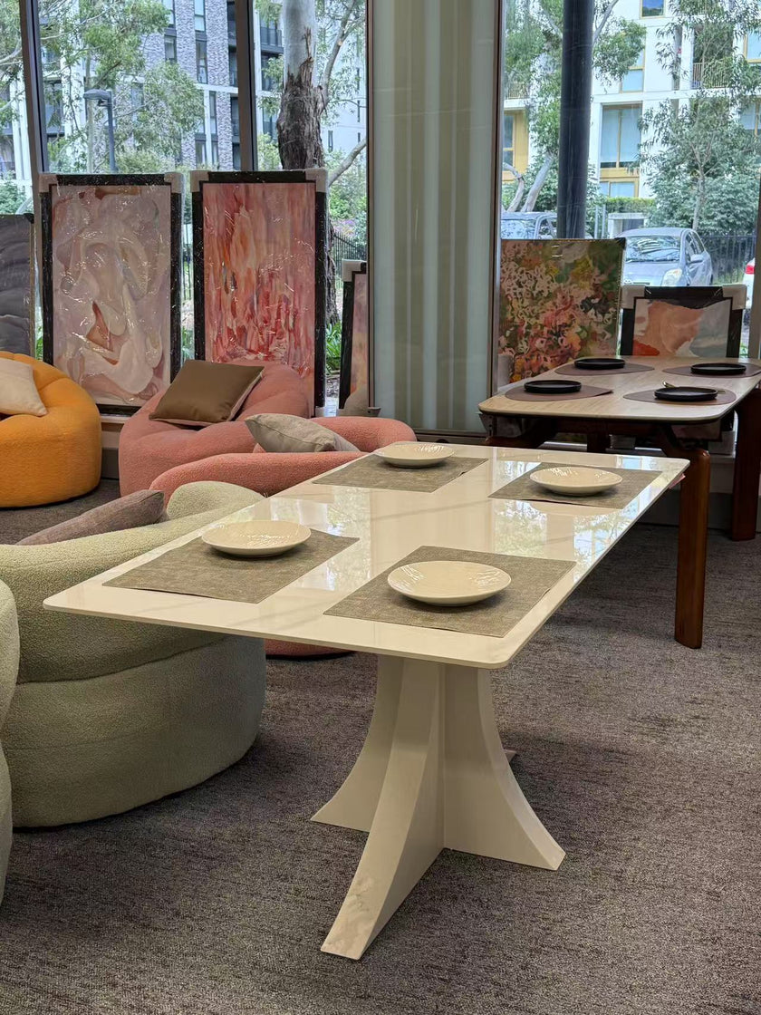 White Marble Dining Table