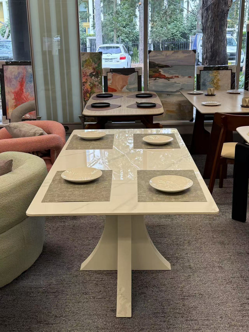 White Marble Dining Table