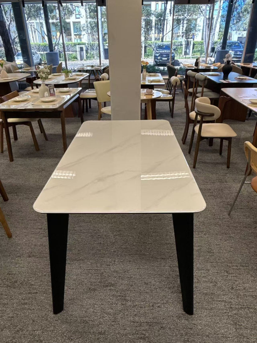 Pre Sale Microcrystalline Stone Dining Table with Ash Wood Legs