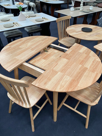 Natural Wood/Expandable/Dining Table/100cm