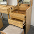 Natural Wood Color Flip-Top Dressing Table