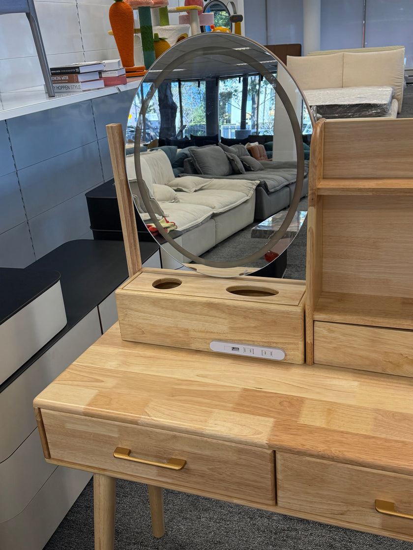 Natural Wood Solid Wood Dressing Table