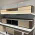 White Gray Color Patchwork/Saddle Leather/Snow Mountain White Rock Board/TV Cabinet