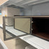 White Gray Color Patchwork/Saddle Leather/Snow Mountain White Rock Board/TV Cabinet