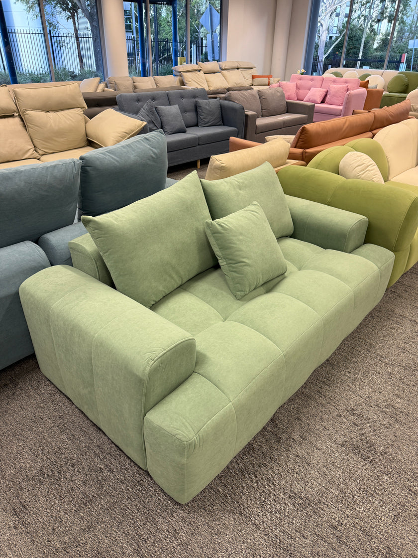 Suede Puff Sofa Two-seater Sofa