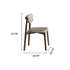 Black Oak Smoky Gray PU Cushion Chair