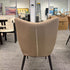 Horn-shaped Upholstered Dining Chair