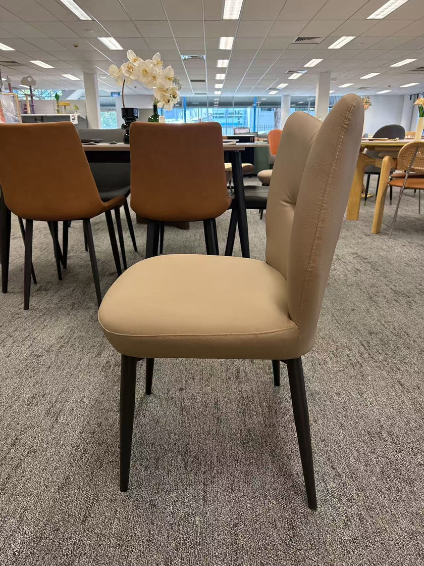 Horn-shaped Upholstered Dining Chair