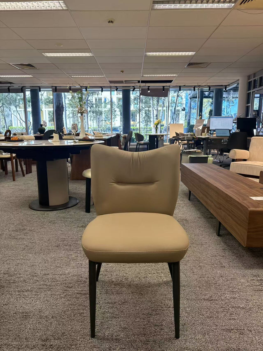 Horn-shaped Upholstered Dining Chair