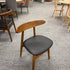 Walnut Black PU Cushion Hansen Chair