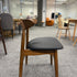 Walnut Black PU Cushion Hansen Chair