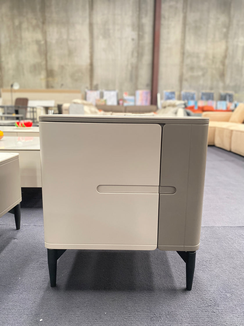 Gray & White/Fish Belly/White Rock Panel/Two Bucket Cabinet